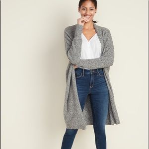 Women’s Small Super Long Open Front Sweater